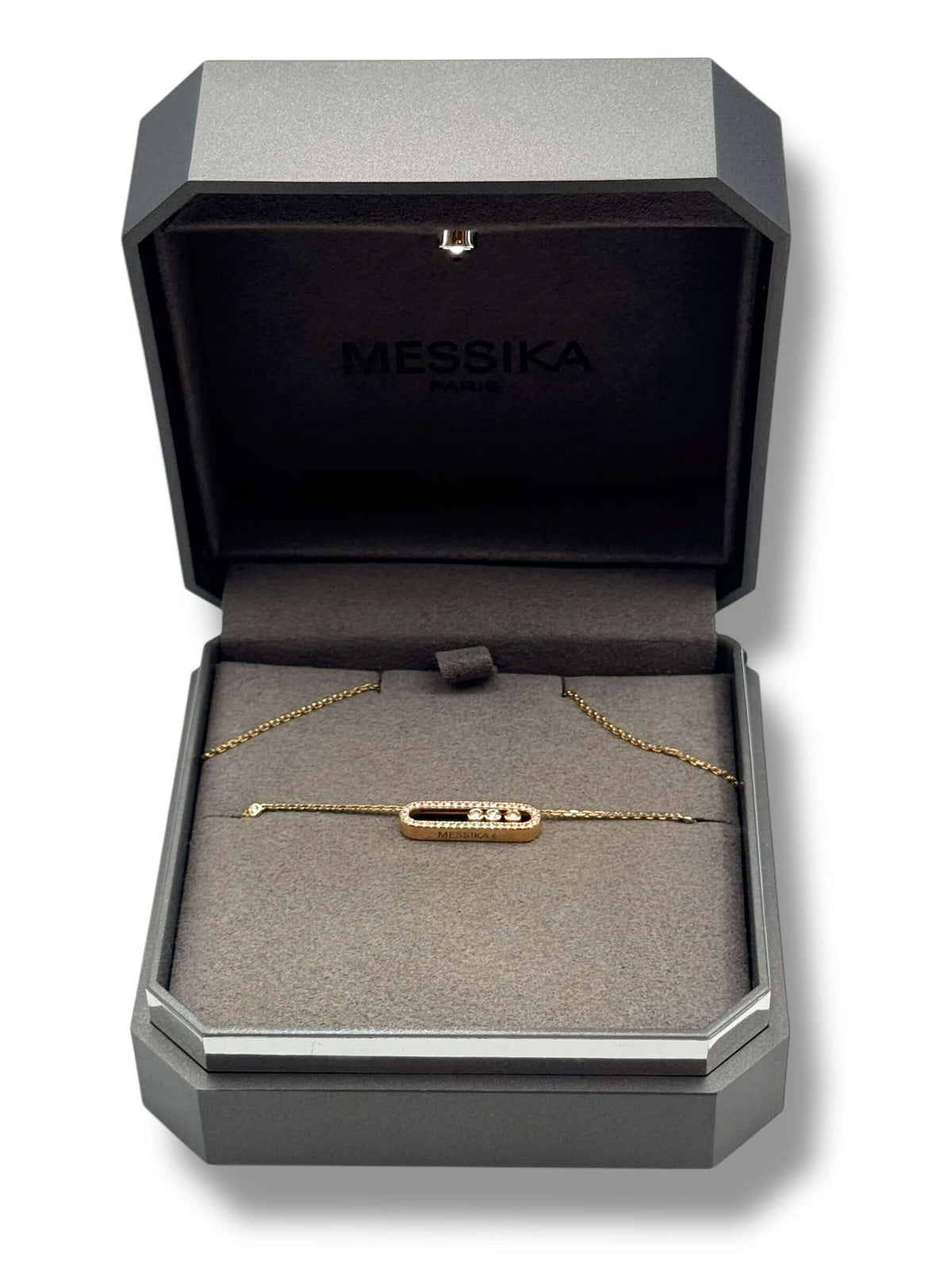 Messika - Collier Baby Move Pavé or rose 18ct