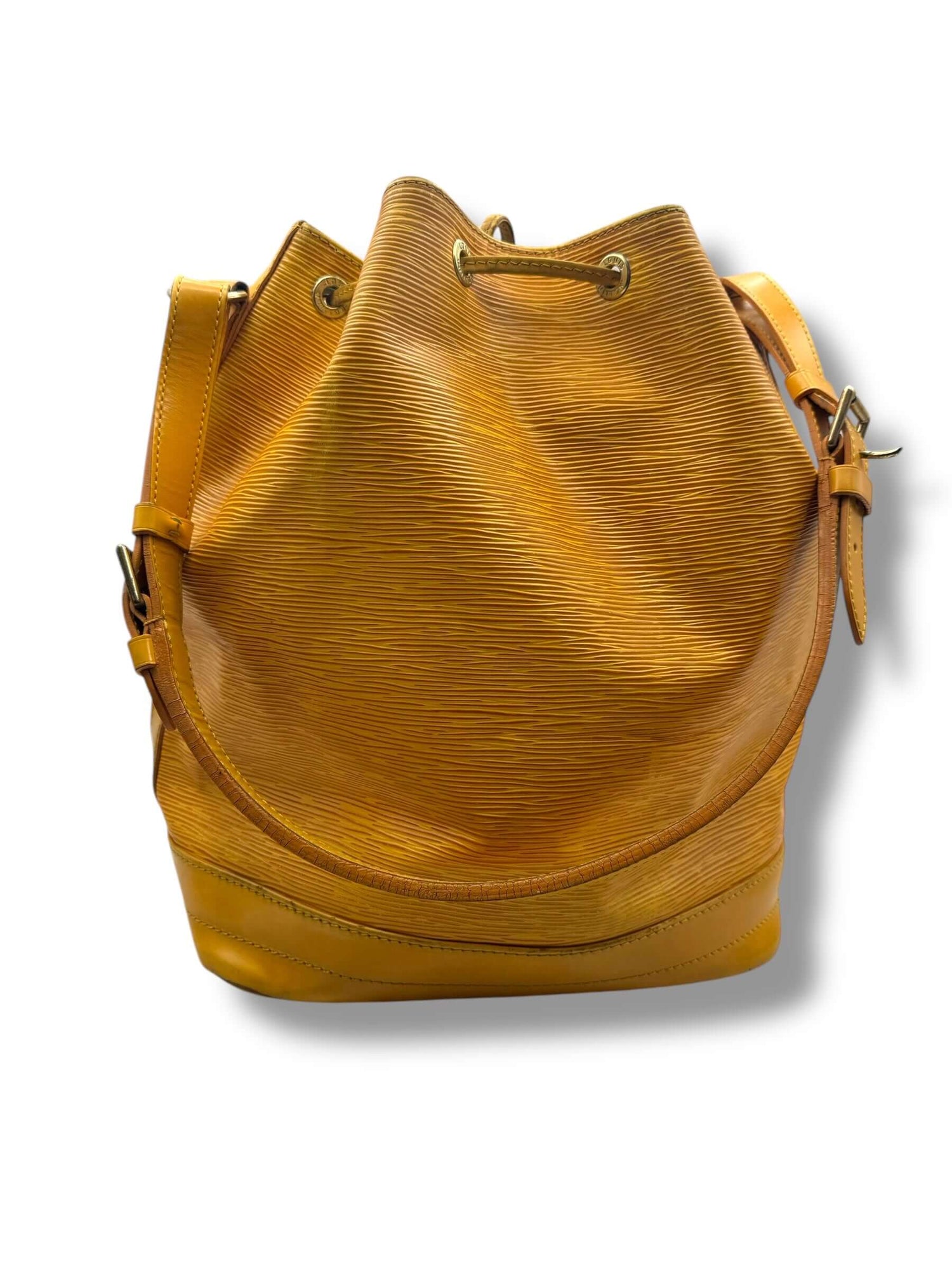 Louis Vuitton - Sac Noé cuir epi jaune
