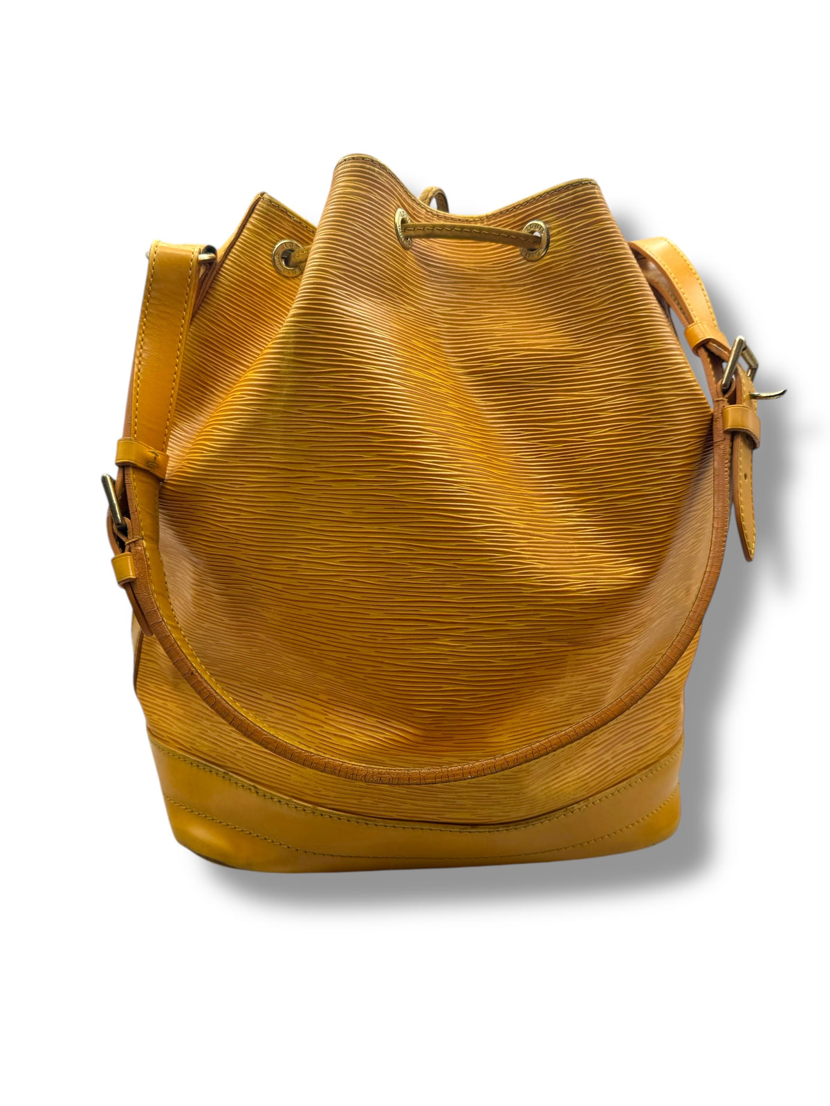 Louis Vuitton - Yellow Epi leather bucket bag MM