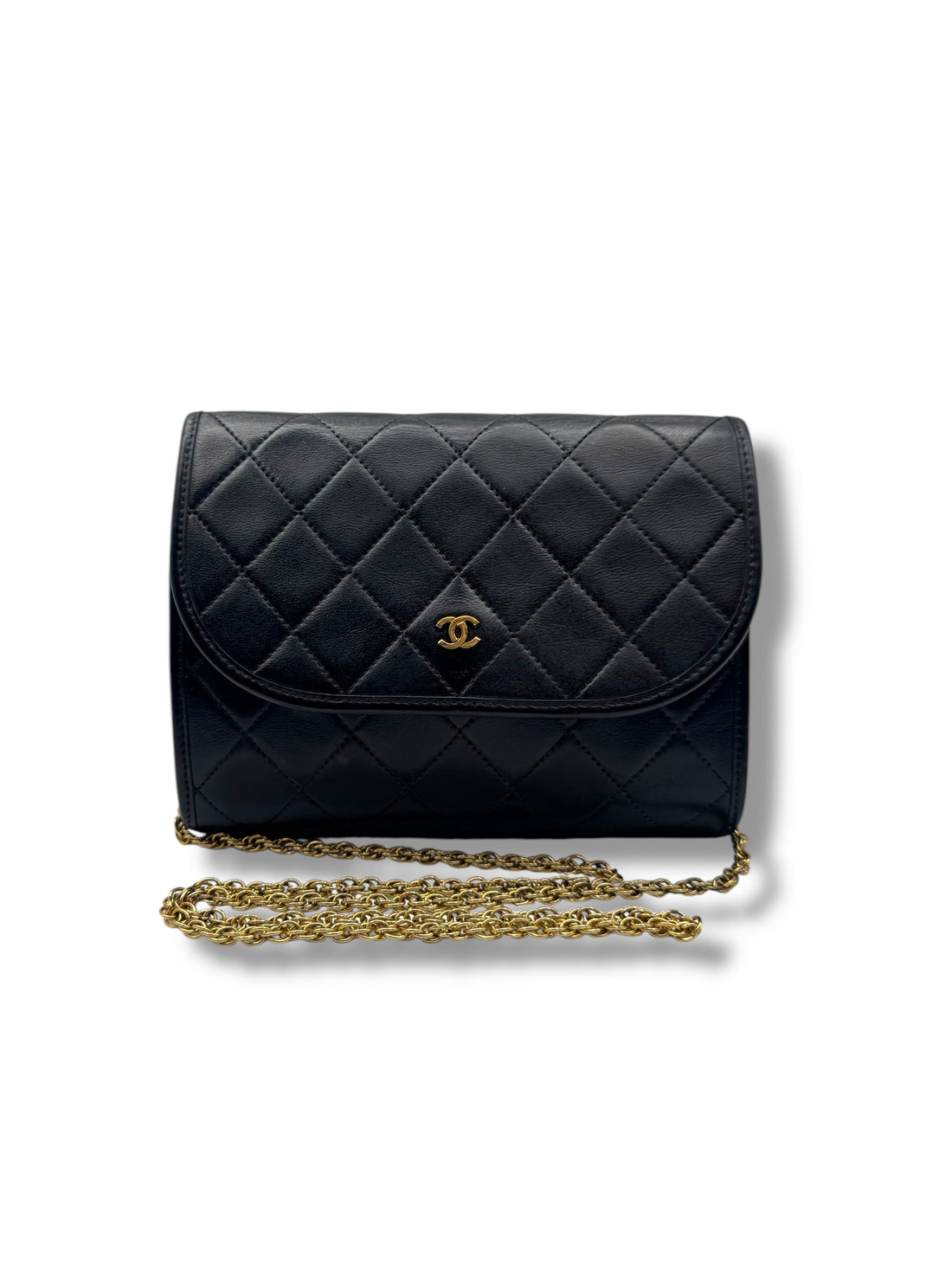 Chanel - Black Leather CC Bag