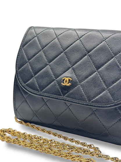 Chanel - Borsa in pelle nera CC