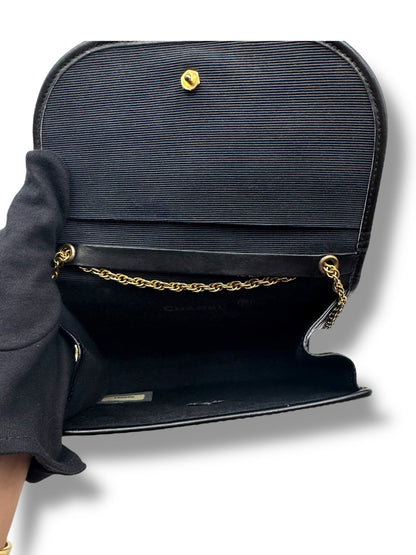 Chanel - Borsa in pelle nera CC
