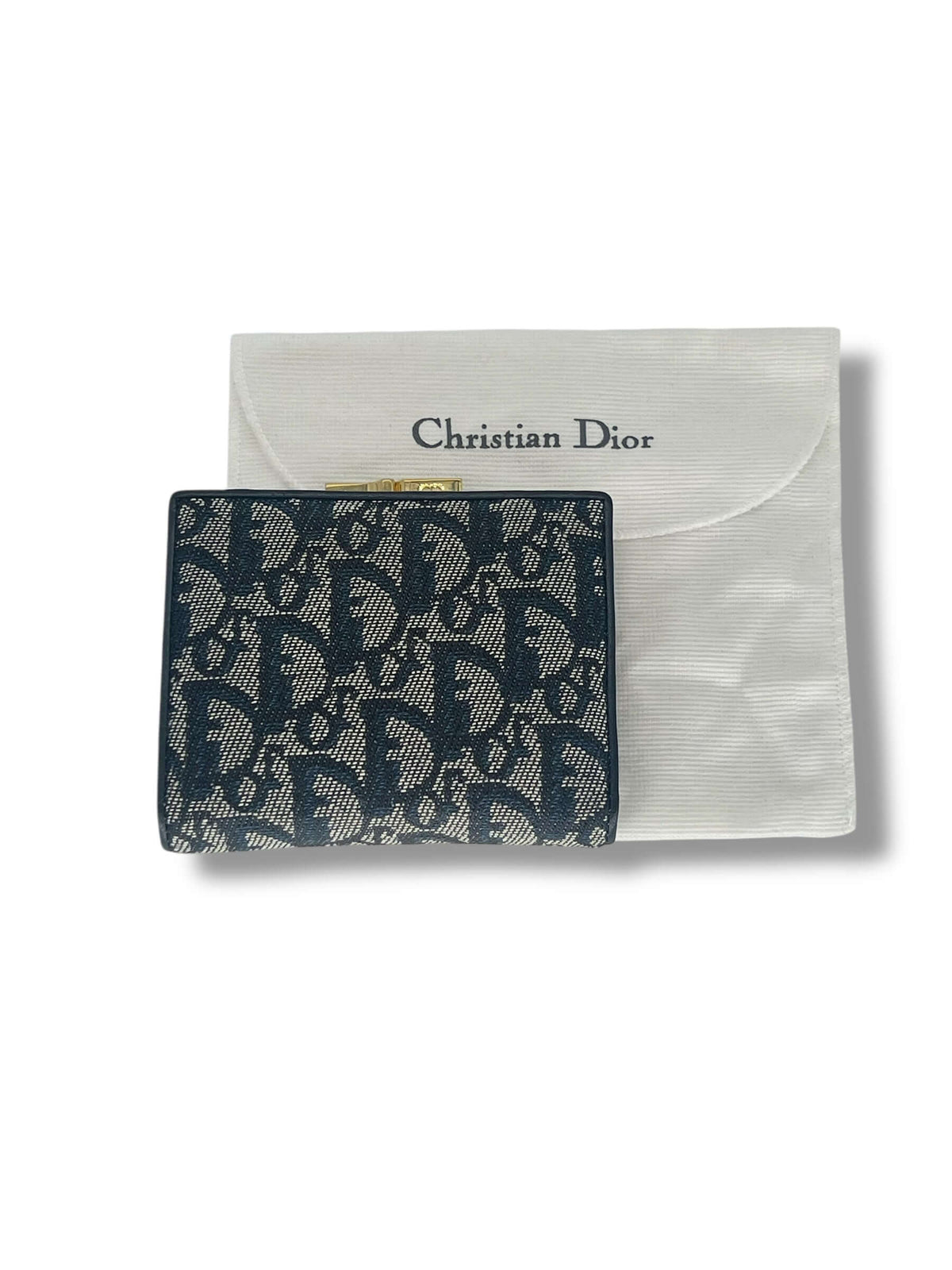 Christian Dior - Portafoglio obliquo blu