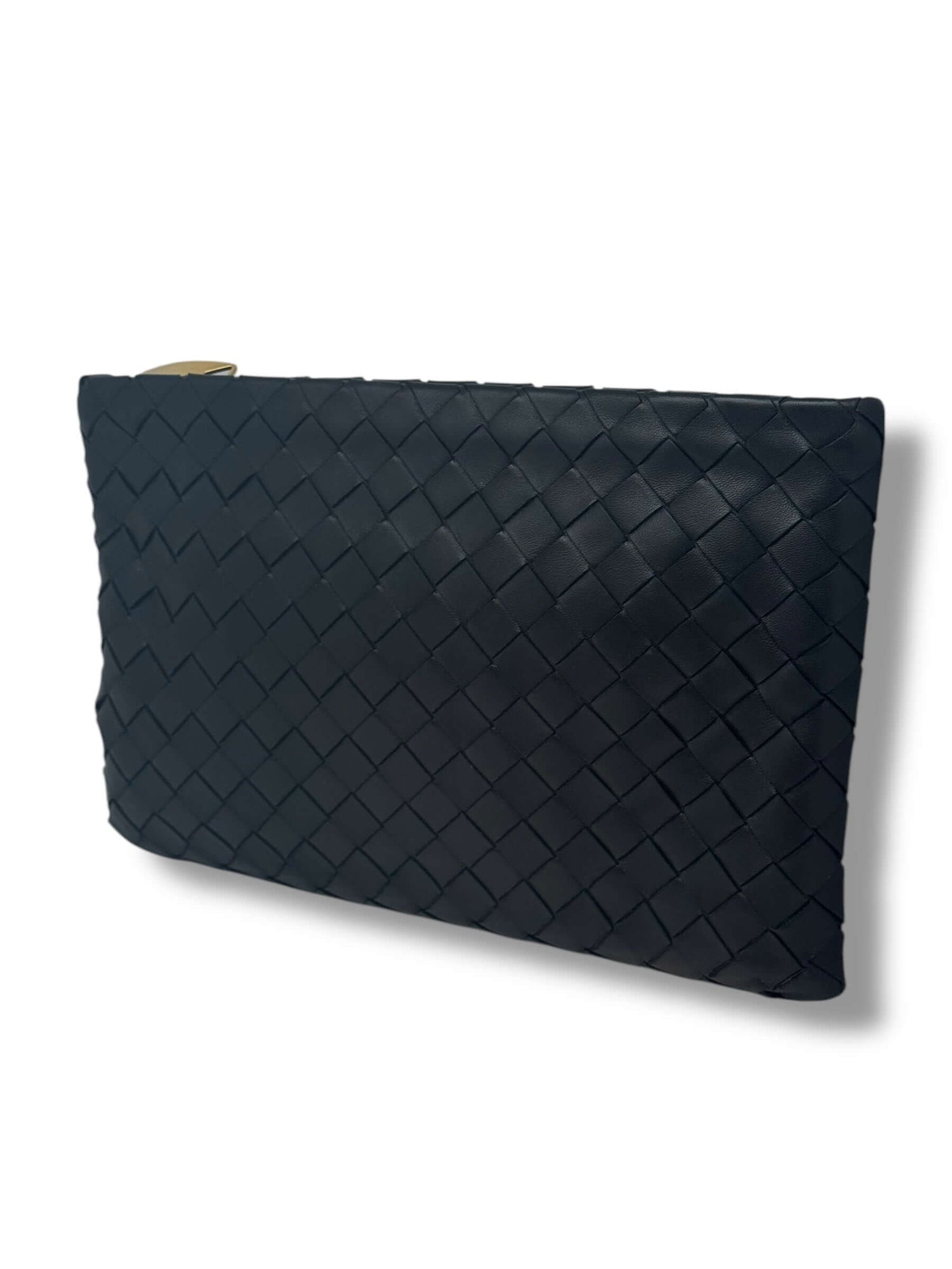 Bottega Veneta - Pochette tressée noir