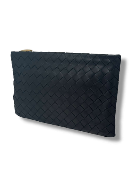 Bottega Veneta - Pochette tressée noir