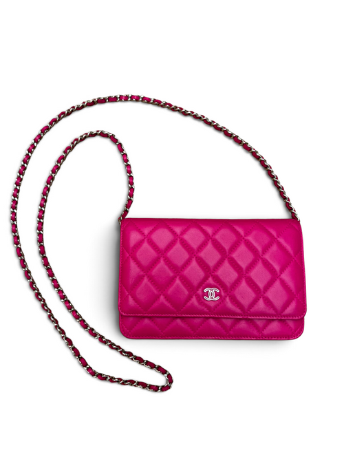 Chanel - Sac Wallet On Chain agneau rose