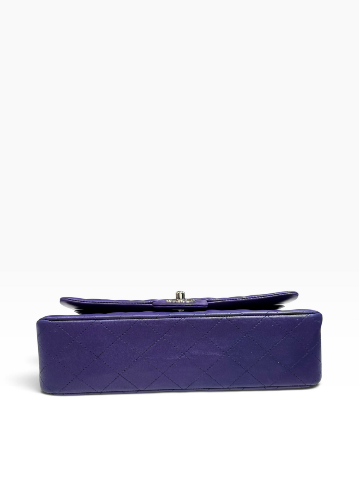 Chanel - Sac Timeless Medium Double flag matelassé violet