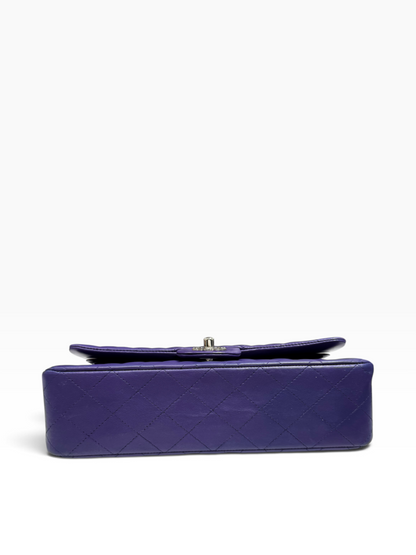 Chanel - Sac Timeless Medium Double flag matelassé violet