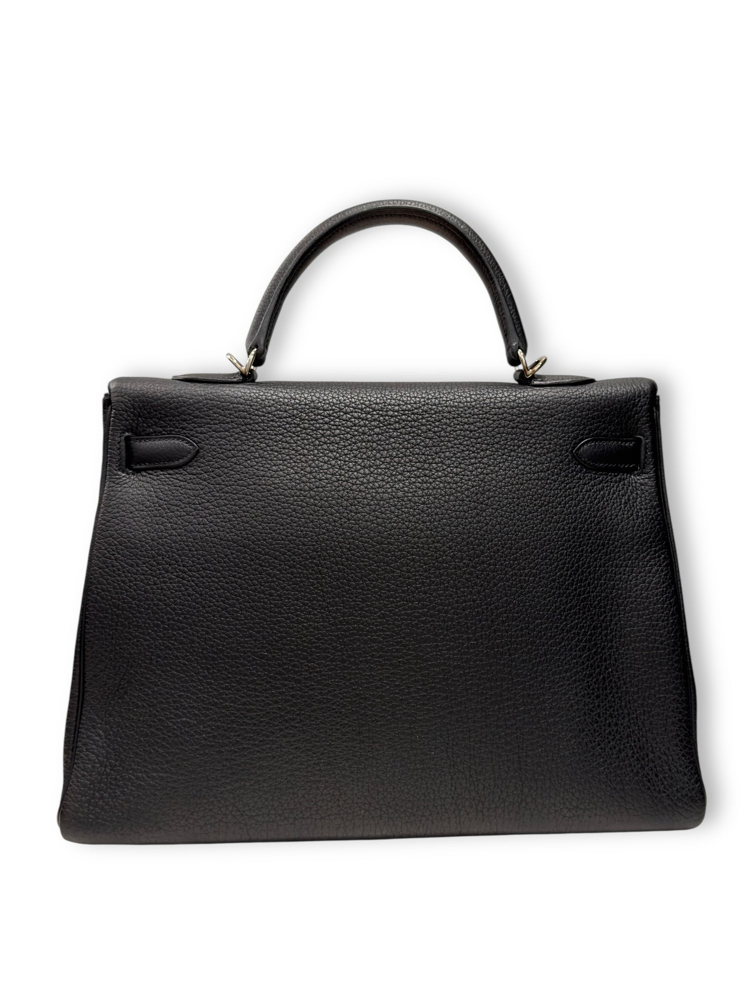 Sac Hermès Kelly 32 Togo Retourné Noir | Les Folies d’Eugénie
