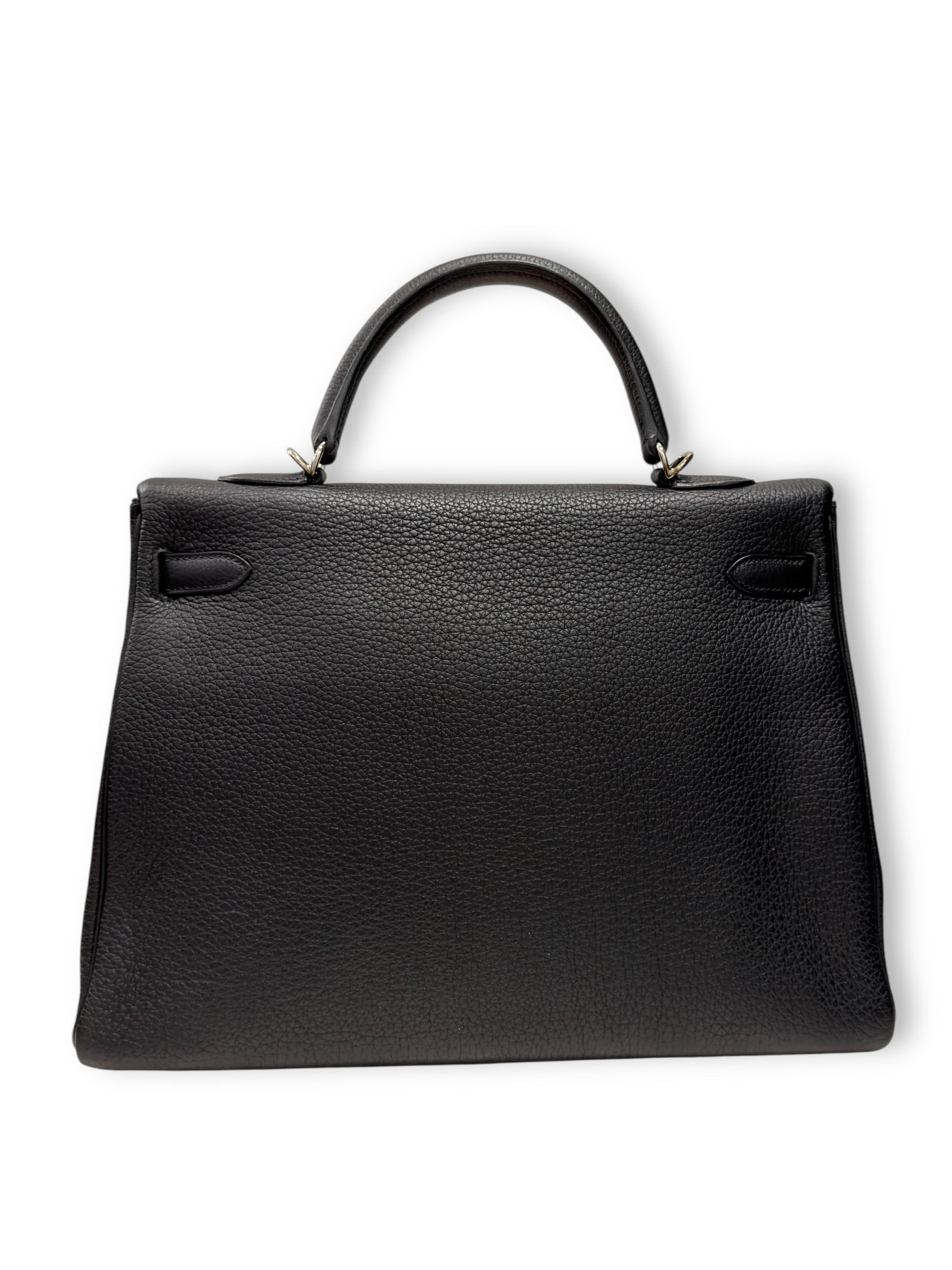 Sac Hermès Kelly 32 Togo Retourné Noir | Les Folies d’Eugénie