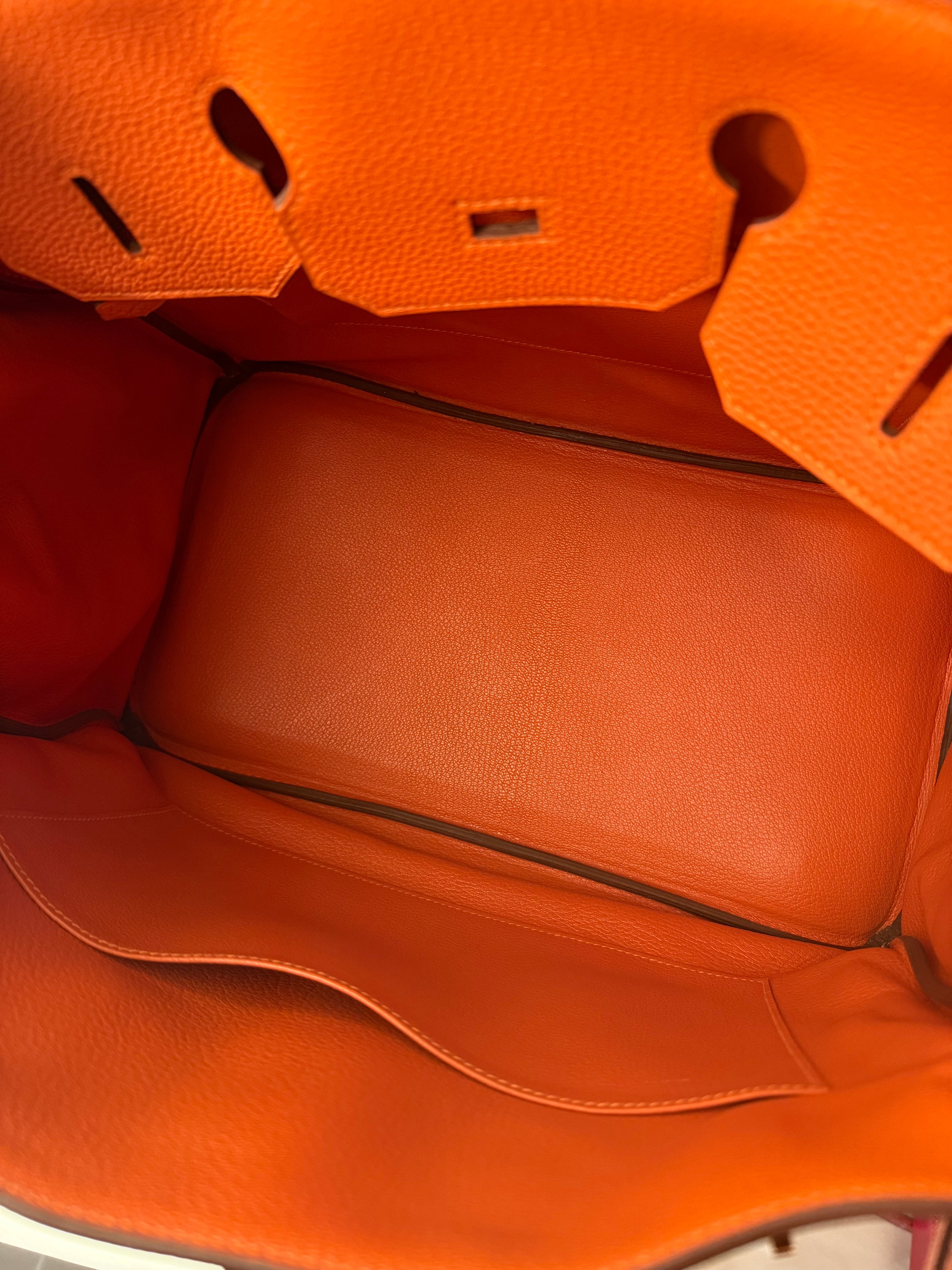 Hermès - Borsa Birkin 35 arancione