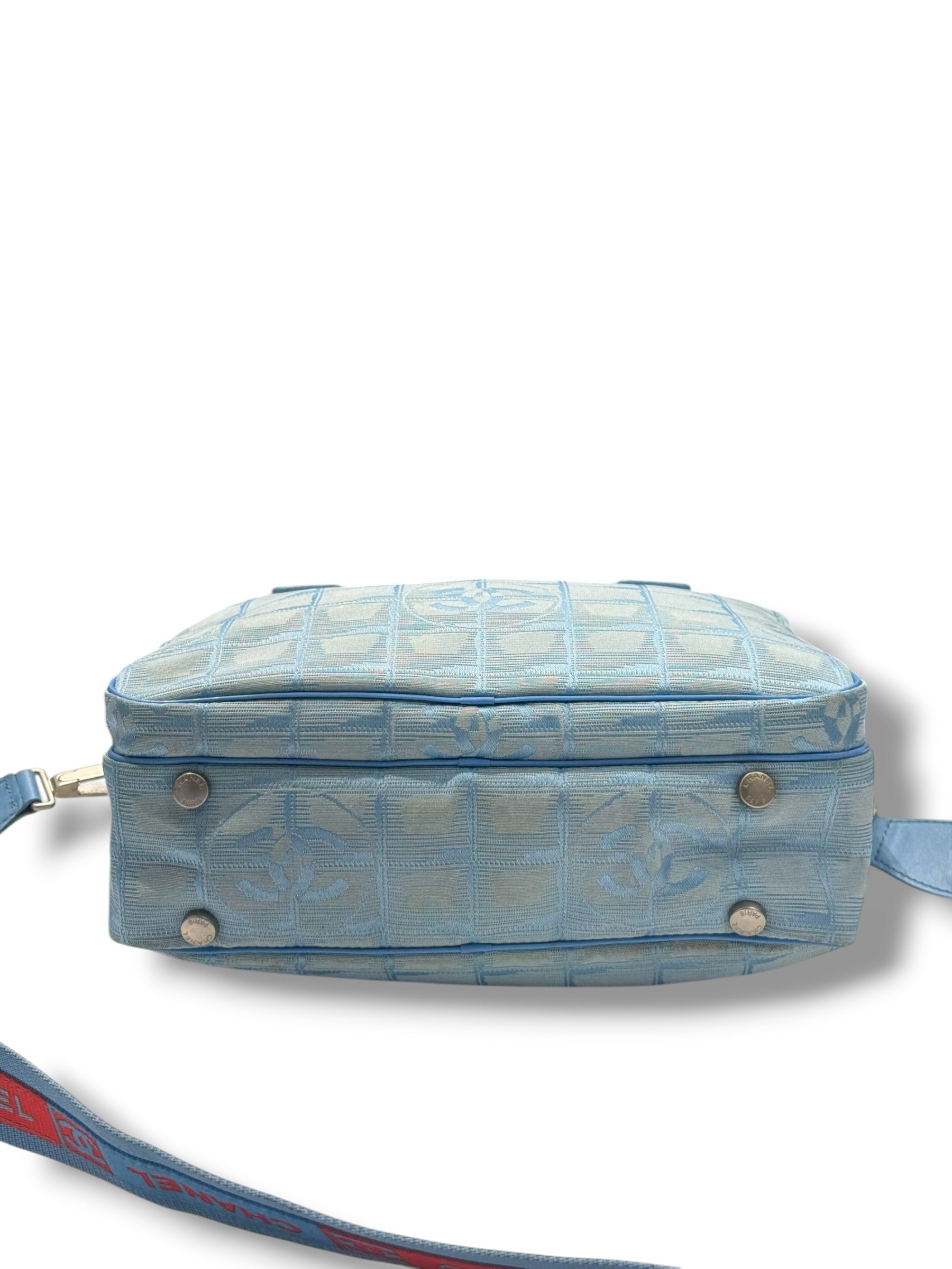 Chanel - Sac Toile bowling bleu