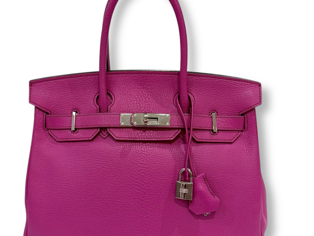 Hermès - Sac Birkin 30 Rose Extrême