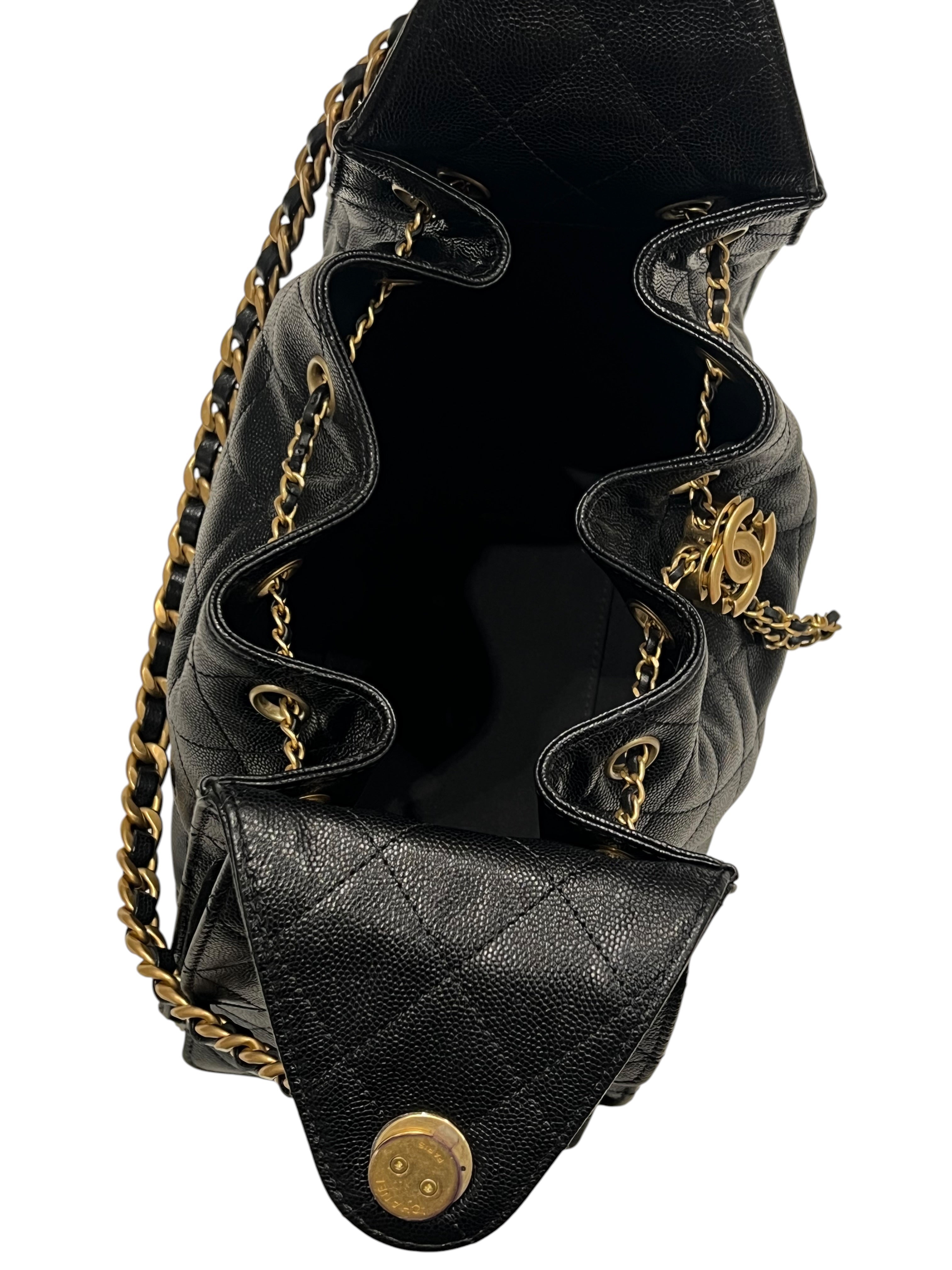 Chanel - sac 25 small cuir noir
