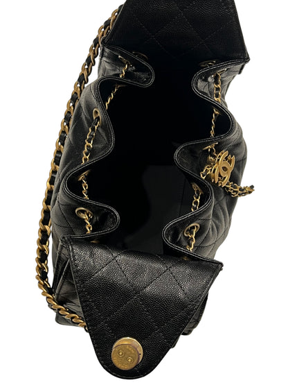 Chanel - sac 25 small cuir noir
