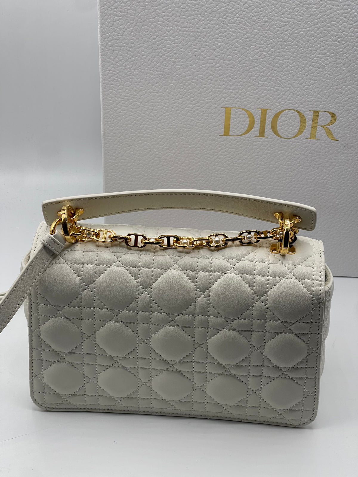 Dior - Dior Jolie Small Top Handle Bag Latte