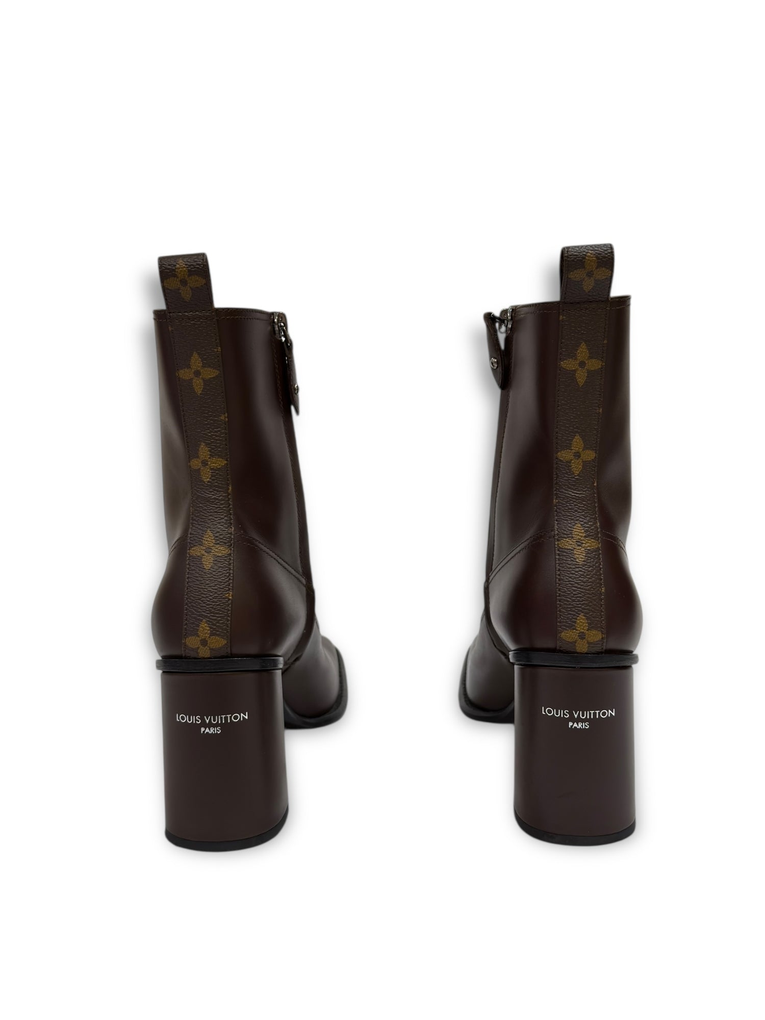 Louis Vuitton - Bottines à talons monogram