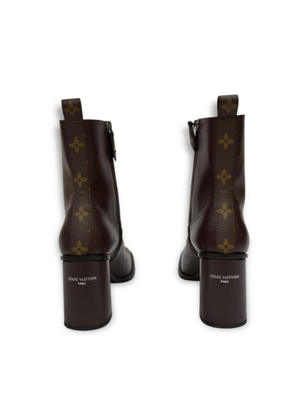 Louis Vuitton - Bottines à talons monogram