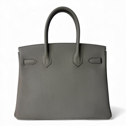 Hermès - Sac Birkin 30 Gris Mouette