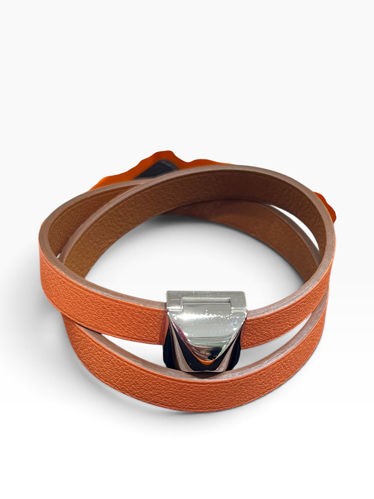 Hermès -Bracelet Medor double tour en cuir