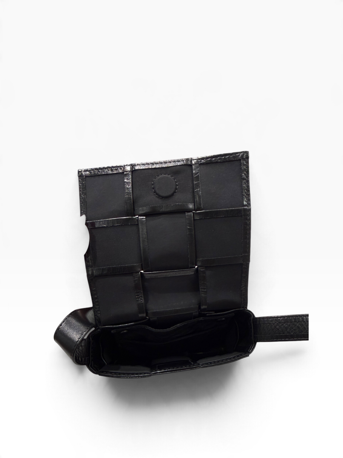 Bottega Veneta - Sac cassette mini cuir noir