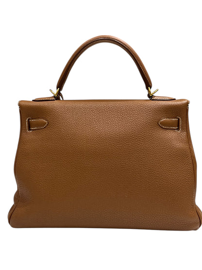 Hermès - sac Kelly 32 cuir Togo Gold GHW