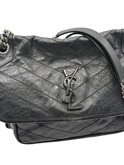 Saint Laurent - Sac Nikki cuir noir All black