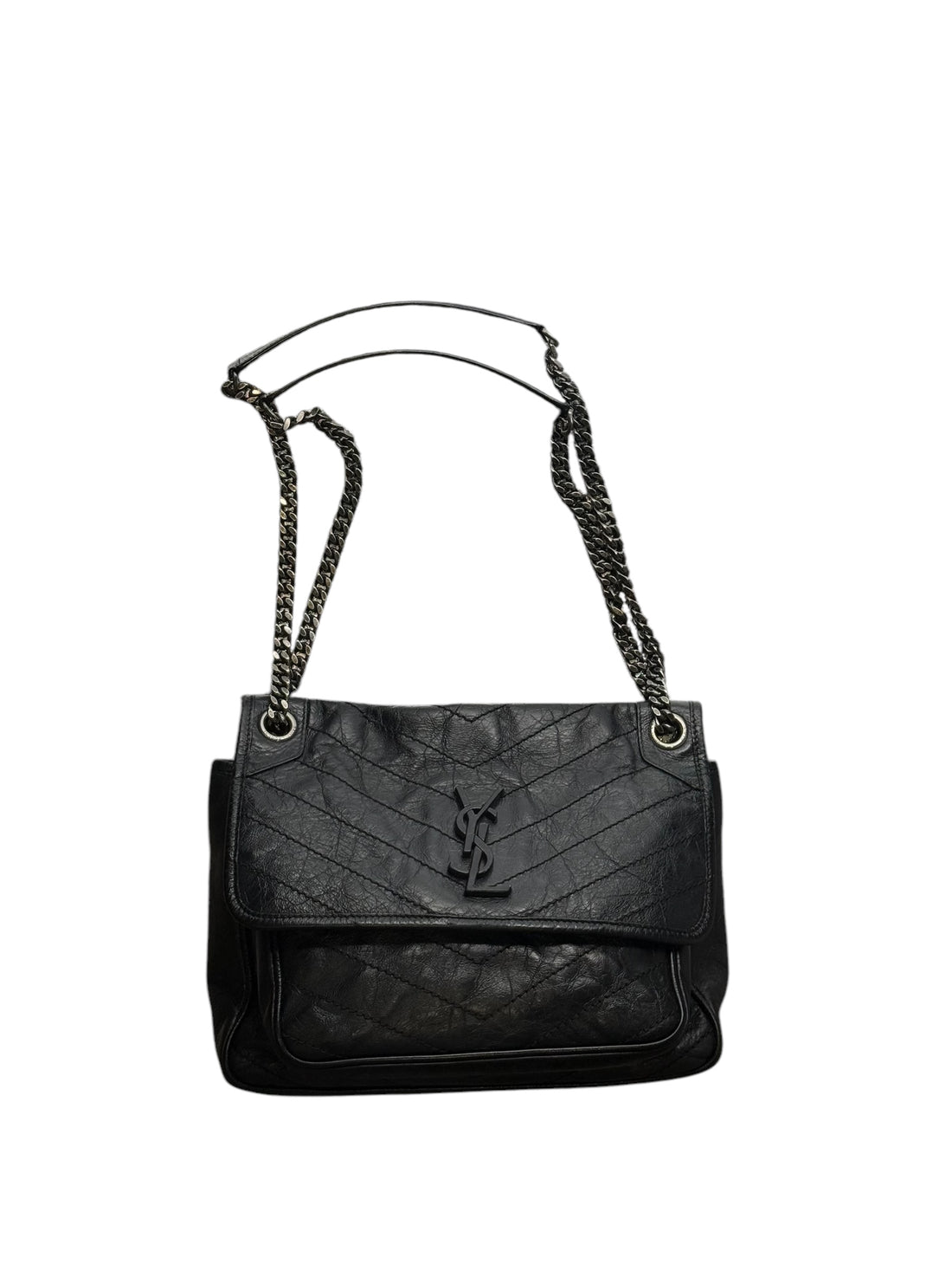 Saint Laurent - Sac Nikki cuir noir All black