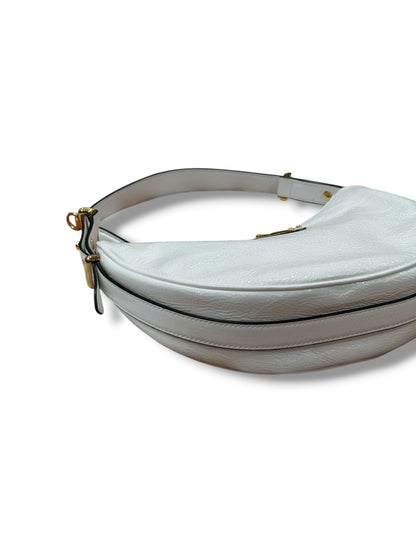Prada - Sac arqué cuir naplak blanc PM