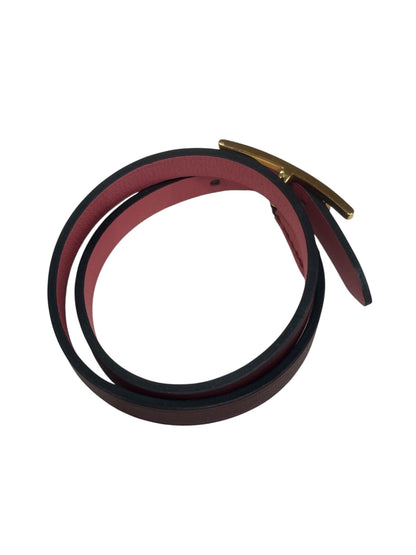 Hermès - bracelet be hapi bordeaux réversible rose