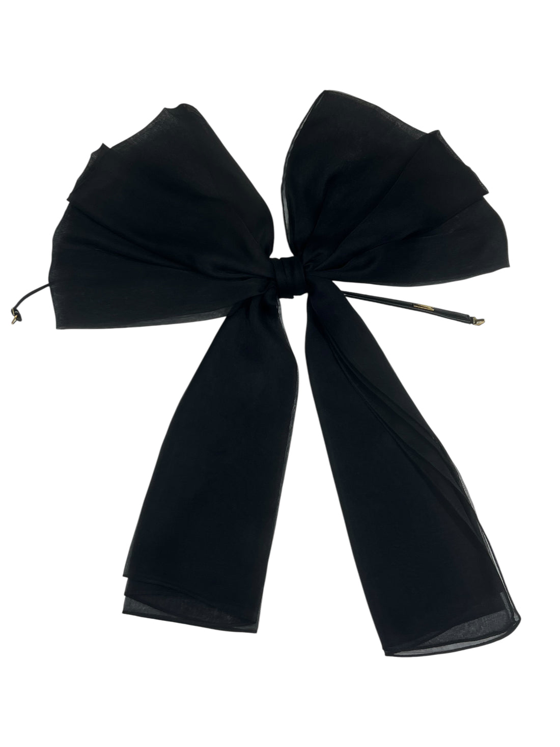 Saint Laurent Collier-Cravate Noeud Noir | Les Folies d’Eugénie