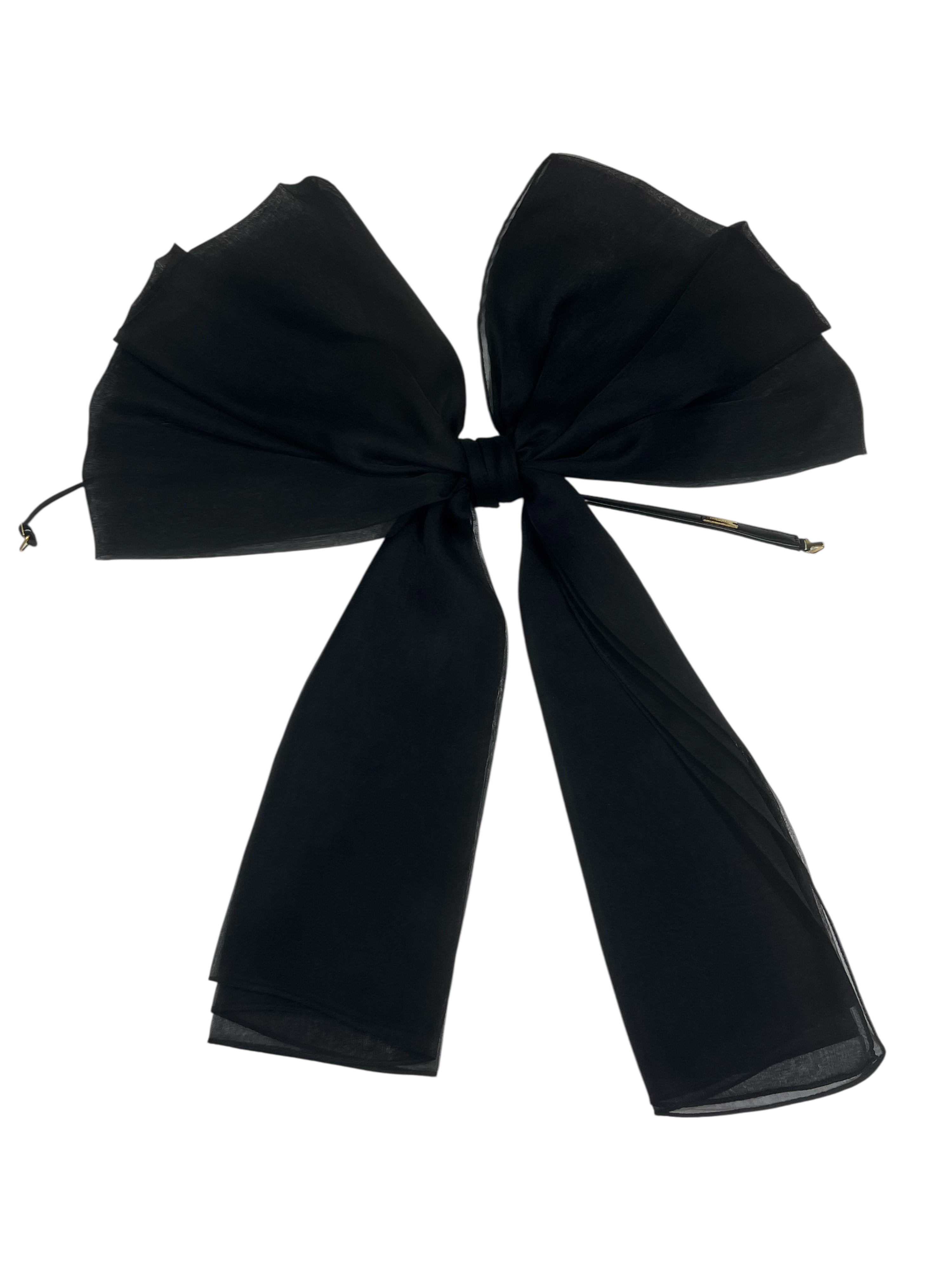 Saint Laurent Collier-Cravate Noeud Noir | Les Folies d’Eugénie