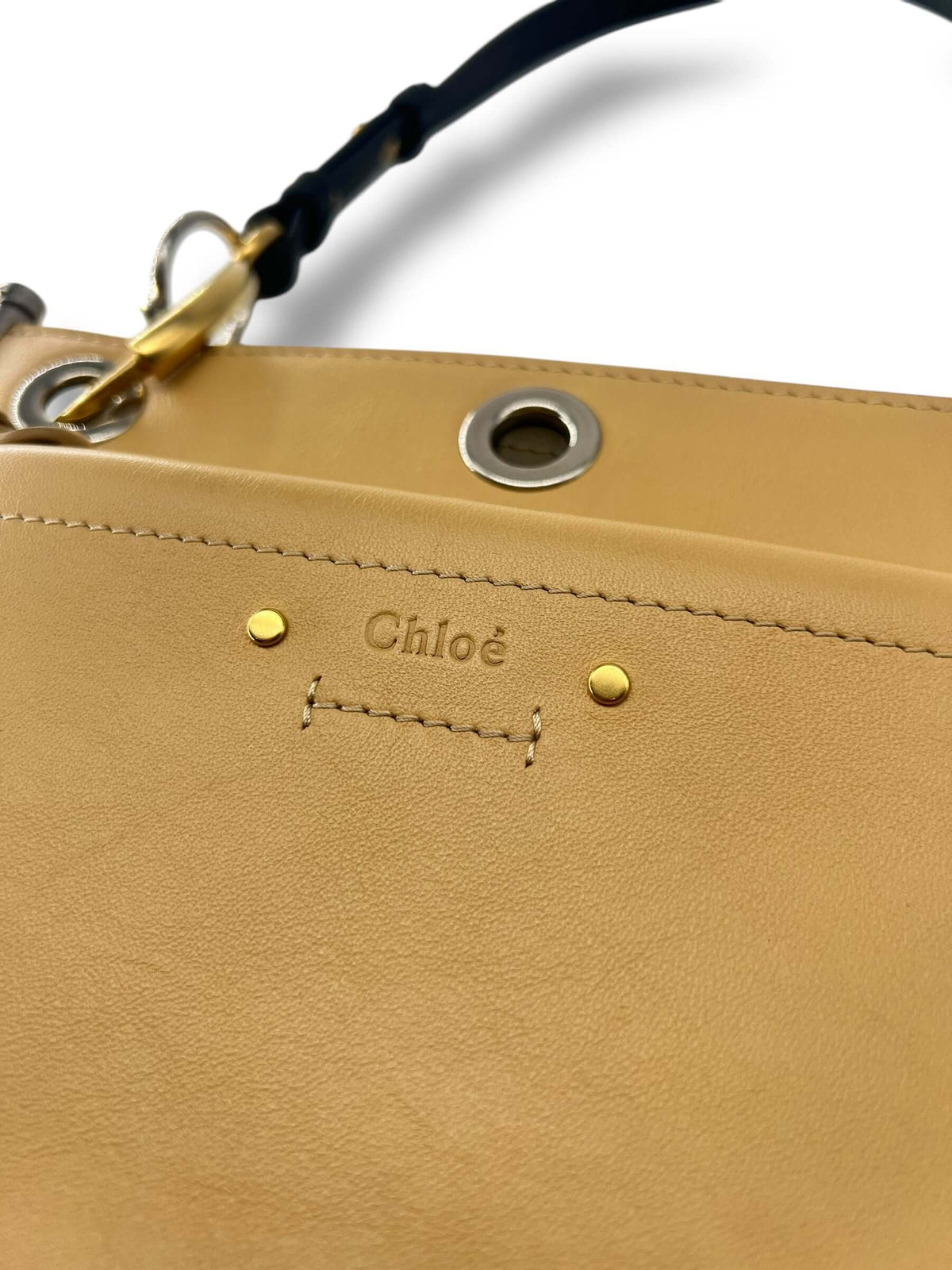 Chloé - Borsa Roy beige e kaki
