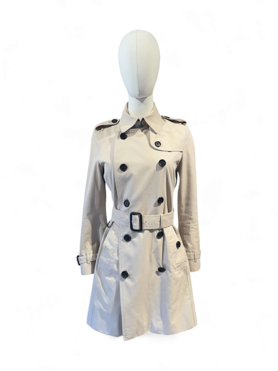 Burberry - Trench court en tartan T36