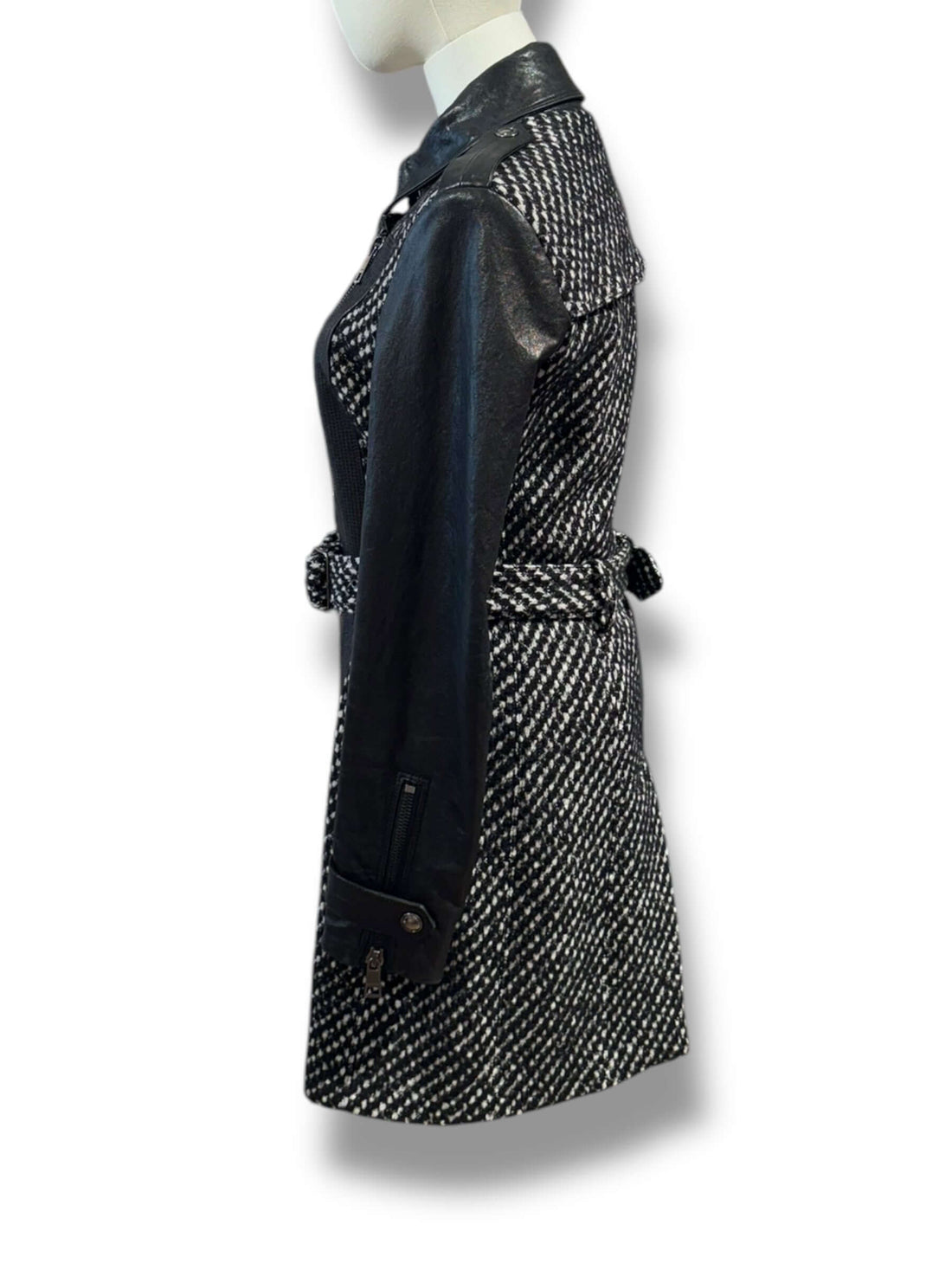 Burberry - Trench cuir et laine T36