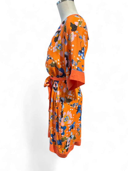 DVF Diane VanFurstenberg - Robe fleurie à pois T36