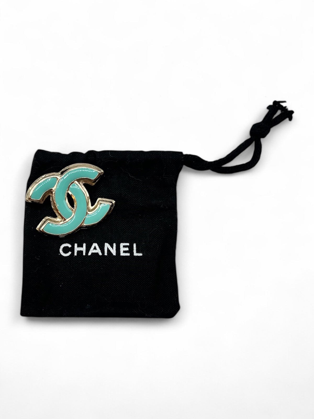 Chanel - Türkisfarbene Brosche