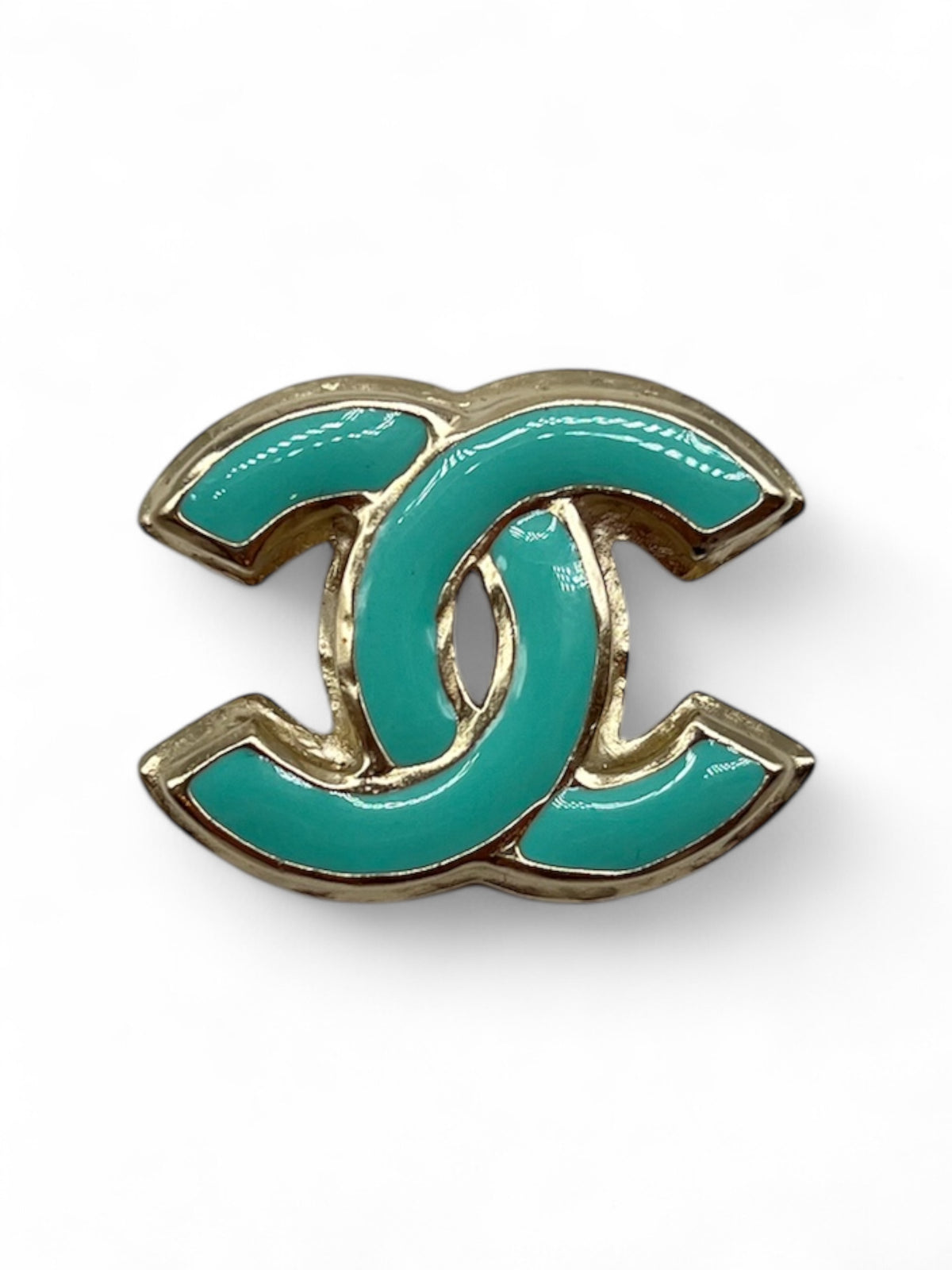 Chanel - Türkisfarbene Brosche