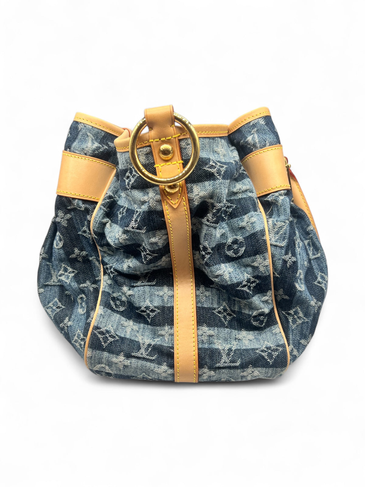 Louis Vuitton - Gestreifte Tragetasche GM Denim