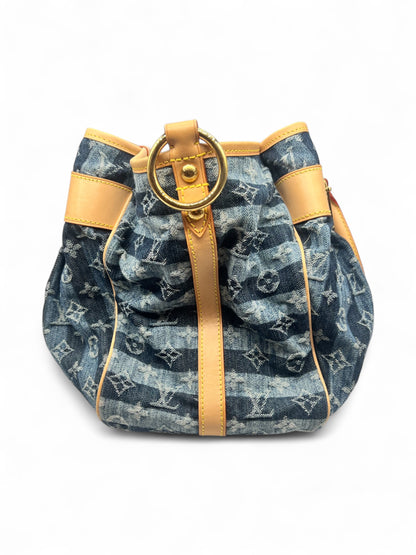 Louis Vuitton - Sac Cabas Rayé GM Denim