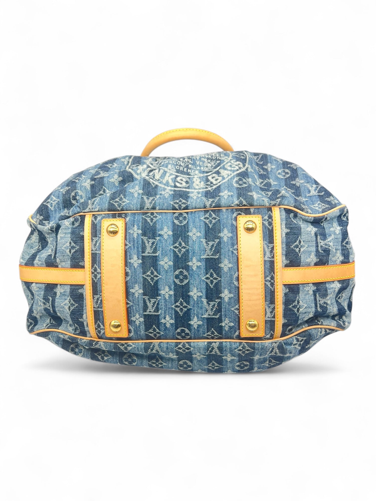 Louis Vuitton - Sac Cabas Rayé GM Denim