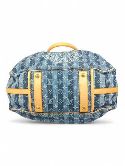 Louis Vuitton - Sac Cabas Rayé GM Denim