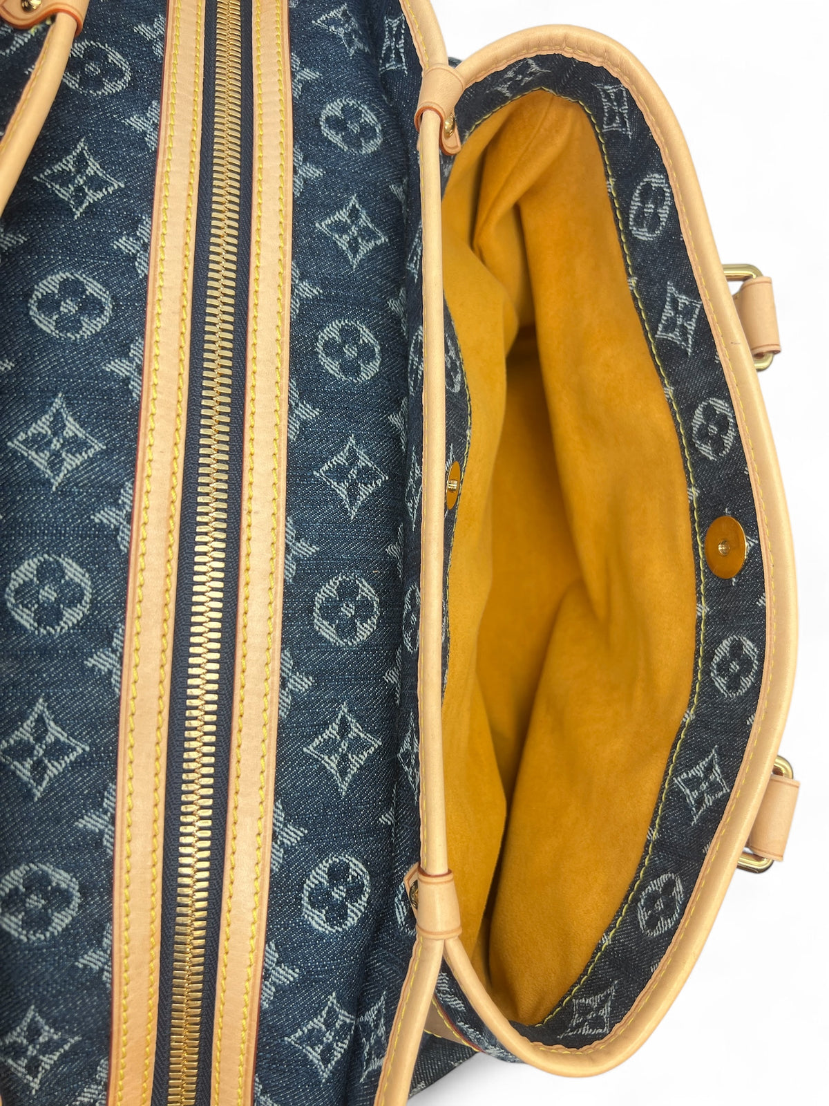 Louis Vuitton - Gestreifte Tragetasche GM Denim
