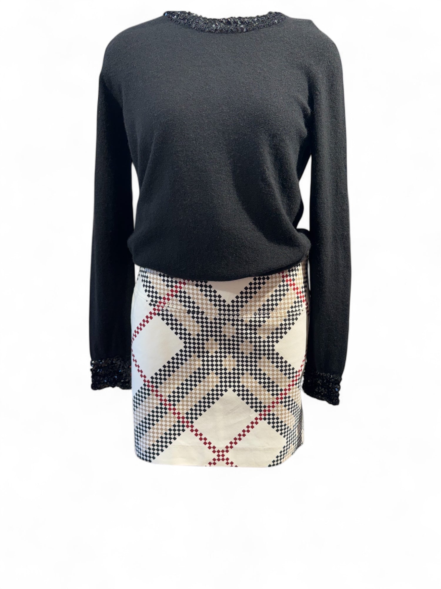 Burberry - Jupe motif nova check T38