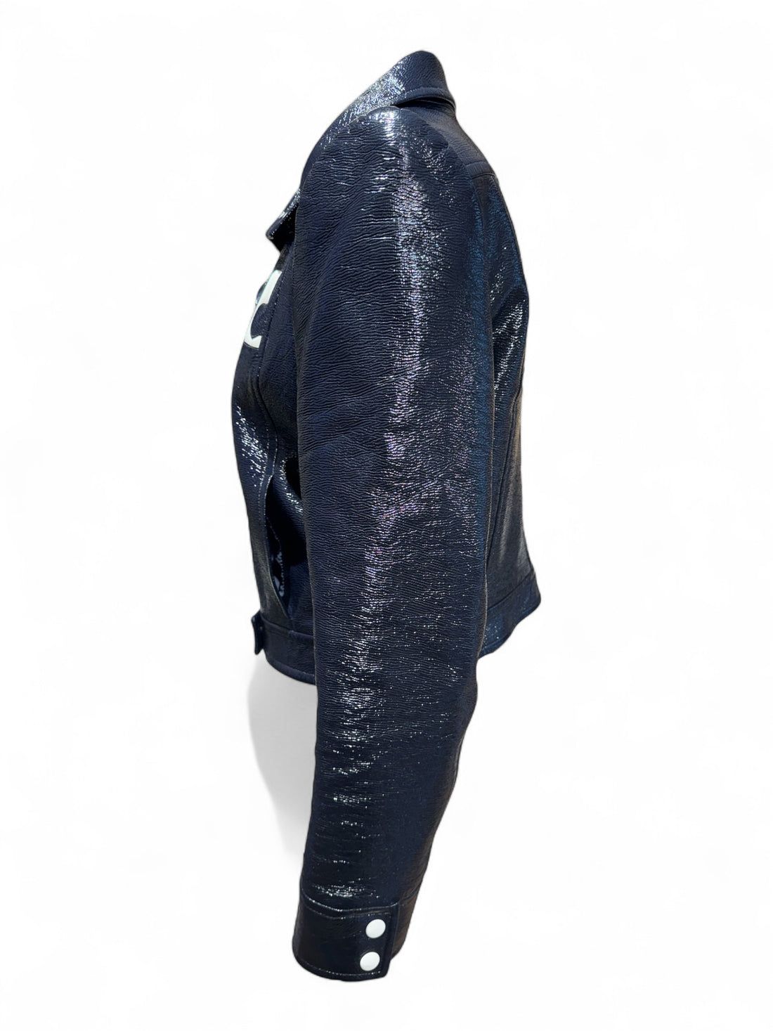 Courrèges - Blouson Vinyle Bleu Marine