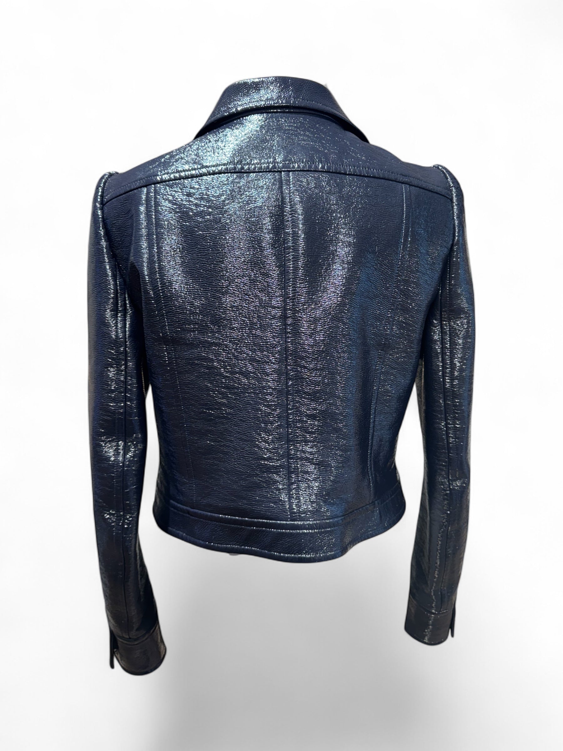 Courrèges - Navy blue vinyl jacket