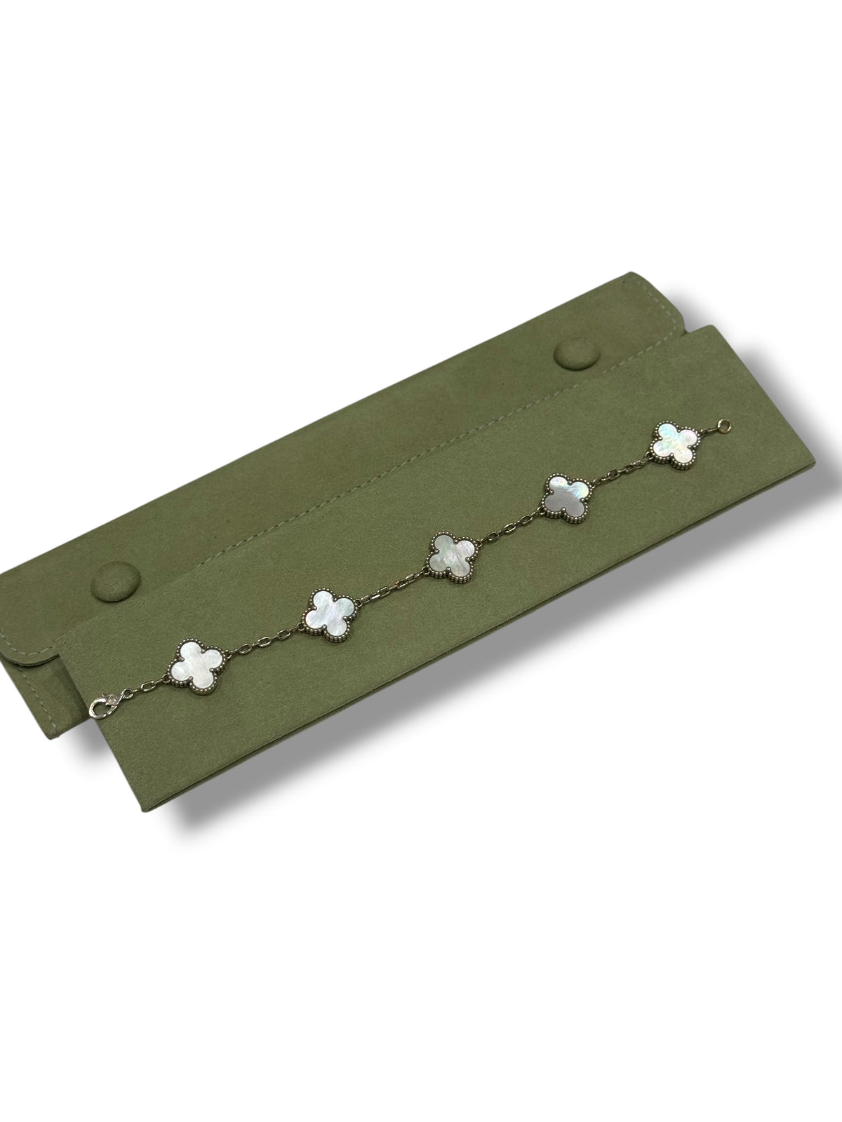 Van Cleef - Bracelet Vintage Alhambra 5 motifs Nacre