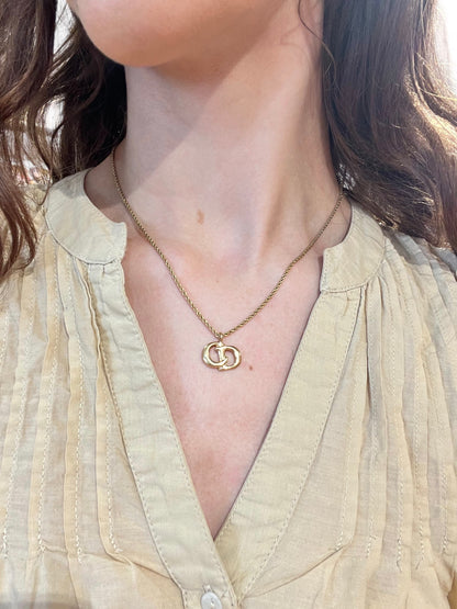 Christian Dior - Pendentif fantaisie doré