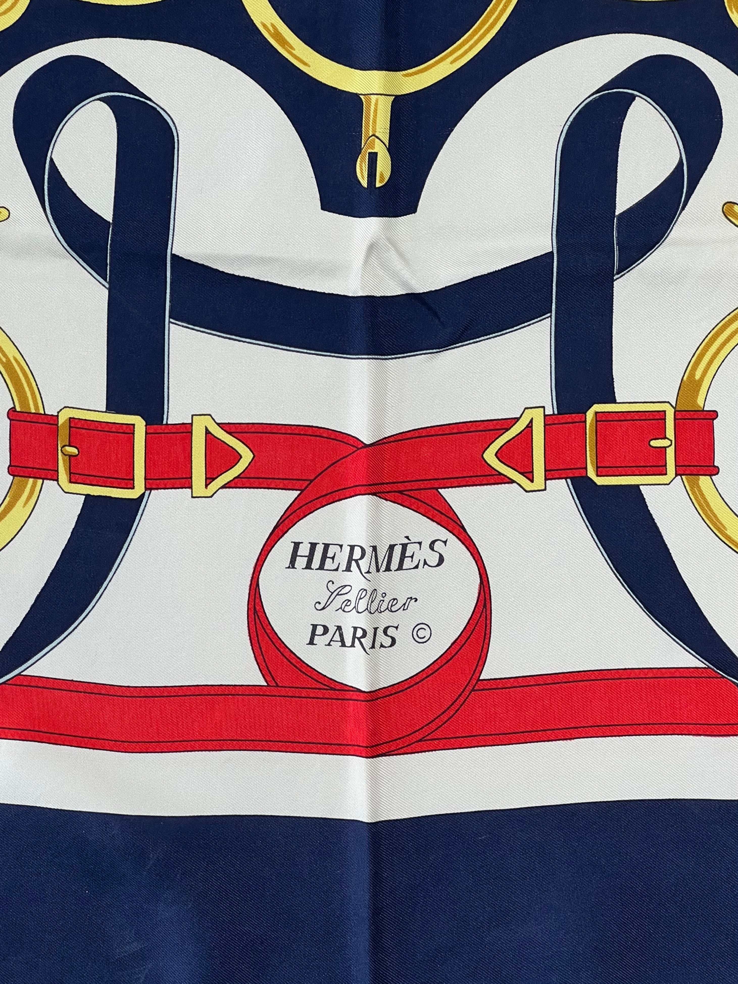 Hermès -  Carré 90 « Éperon d’or »