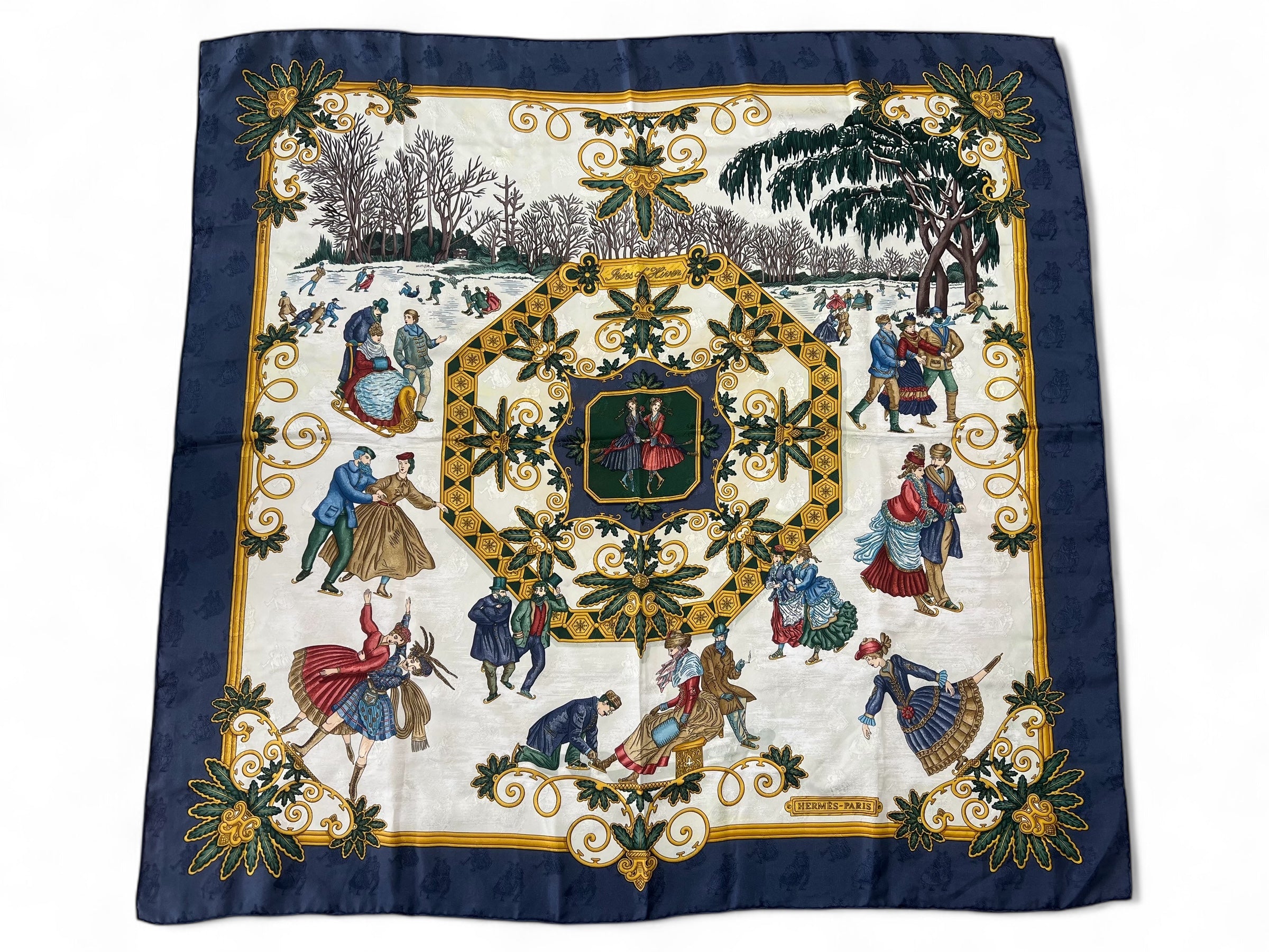 Hermès - Carré 90 « Winterfreuden »